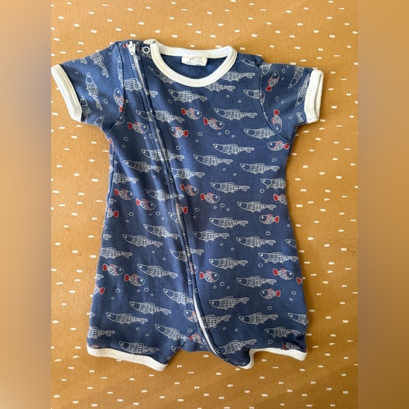 Tiny Twig Organic Cotton Shorts Onesie 0-3 months - Picture 1 of 3